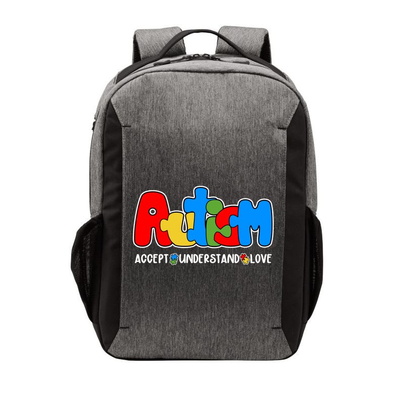 Autism Accept Understand Love Awareness Vector Backpack