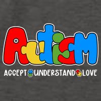Autism Accept Understand Love Awareness Vector Backpack