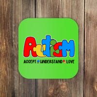 Autism Accept Understand Love Awareness Coaster