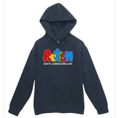 Autism Accept Understand Love Awareness Urban Pullover Hoodie