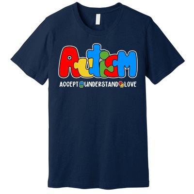 Autism Accept Understand Love Awareness Premium T-Shirt