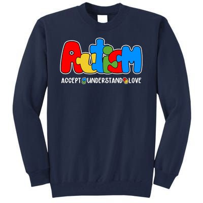 Autism Accept Understand Love Awareness Tall Sweatshirt