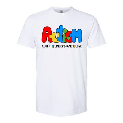 Autism Accept Understand Love Awareness Softstyle CVC T-Shirt