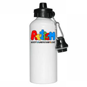 Autism Accept Understand Love Awareness Aluminum Water Bottle