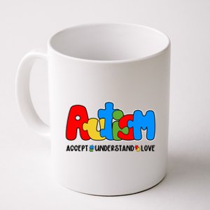 Autism Accept Understand Love Awareness Coffee Mug