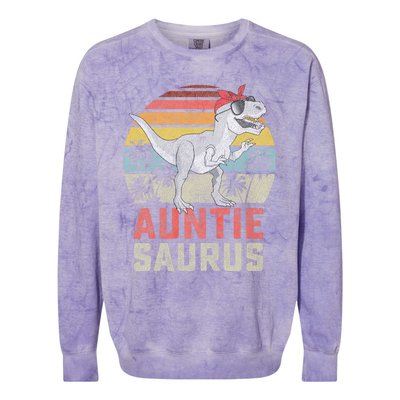 Auntiesaurus Colorblast Crewneck Sweatshirt