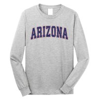 Arizona Az Vintage Athletic Sports Long Sleeve Shirt