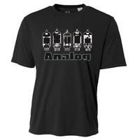 Aesthetic Analog Vacuum Tubes Audio Design Cooling Performance Crew T-Shirt