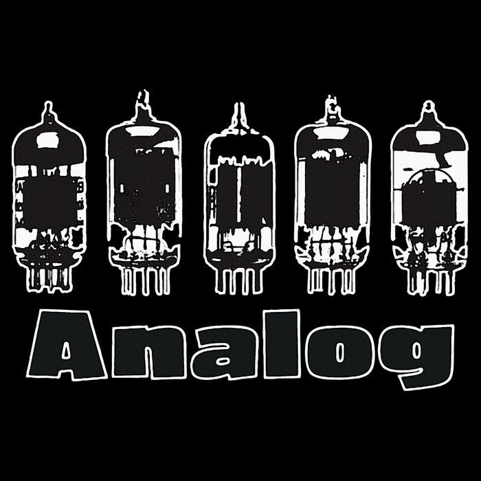 Aesthetic Analog Vacuum Tubes Audio Design Cooling Performance Crew T-Shirt