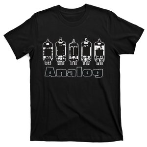 Aesthetic Analog Vacuum Tubes Audio Design T-Shirt