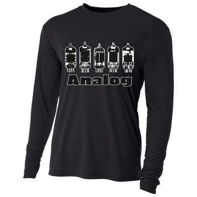 Aesthetic Analog Vacuum Tubes Audio Design Cooling Performance Long Sleeve Crew