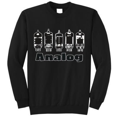 Aesthetic Analog Vacuum Tubes Audio Design Tall Sweatshirt