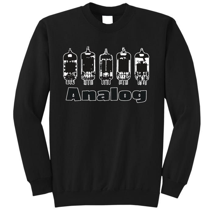 Aesthetic Analog Vacuum Tubes Audio Design Tall Sweatshirt