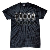 Aesthetic Analog Vacuum Tubes Audio Design Tie-Dye T-Shirt