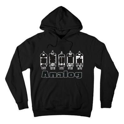 Aesthetic Analog Vacuum Tubes Audio Design Tall Hoodie