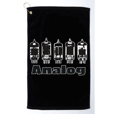 Aesthetic Analog Vacuum Tubes Audio Design Golf Towel
