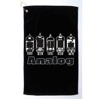 Aesthetic Analog Vacuum Tubes Audio Design Golf Towel