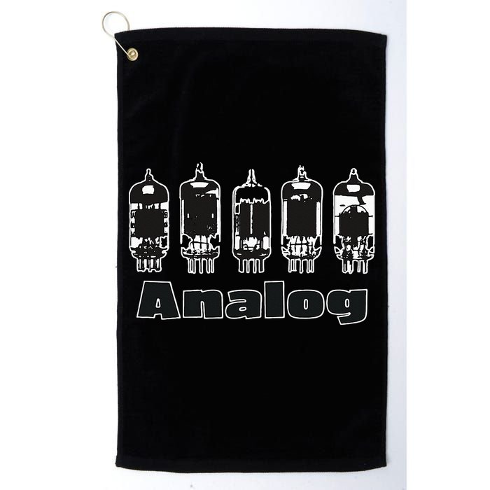 Aesthetic Analog Vacuum Tubes Audio Design Golf Towel