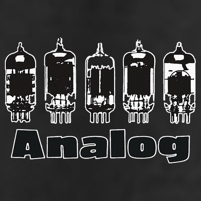Aesthetic Analog Vacuum Tubes Audio Design Golf Towel