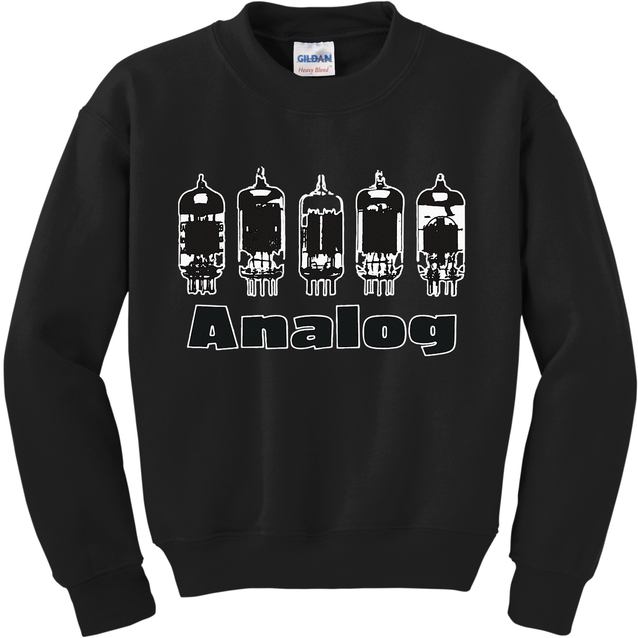 Aesthetic Analog Vacuum Tubes Audio Design Kids Sweatshirt