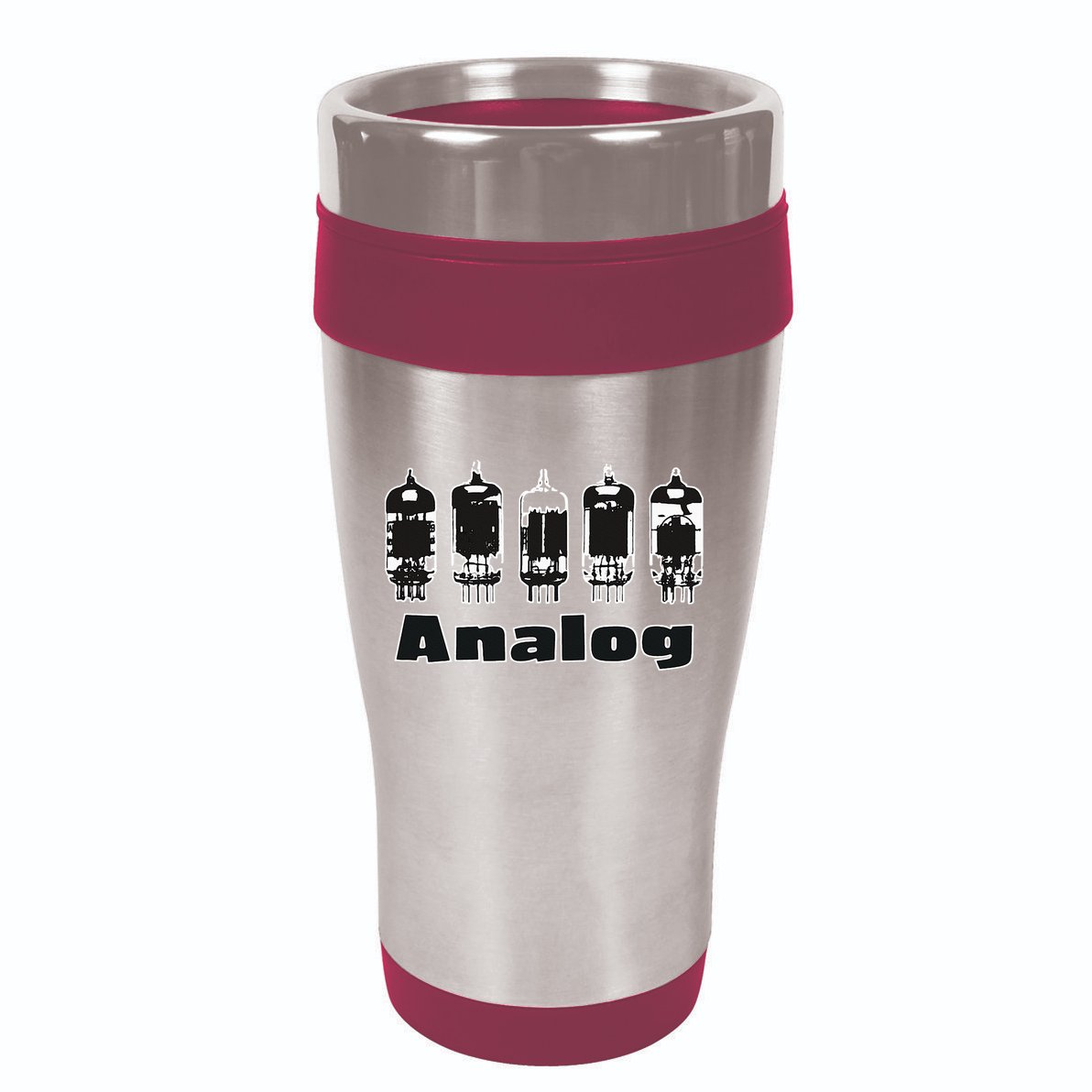 Aesthetic Analog Vacuum Tubes Audio Design 16oz Travel Tumbler