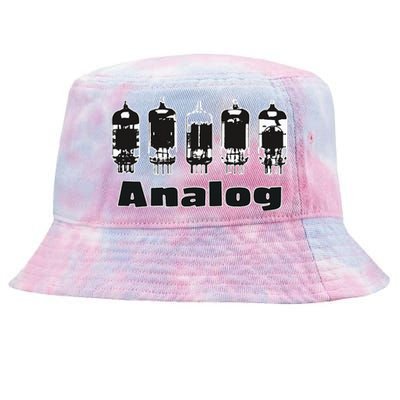 Aesthetic Analog Vacuum Tubes Audio Design Tie-Dyed Bucket Hat