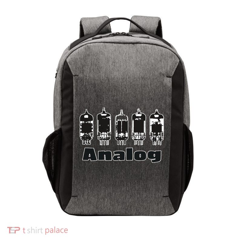 Aesthetic Analog Vacuum Tubes Audio Design Vector Backpack