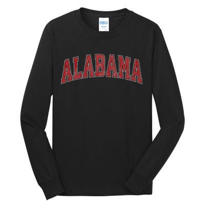 Alabama Al Vintage Sports Design Gifts Tall Long Sleeve T-Shirt