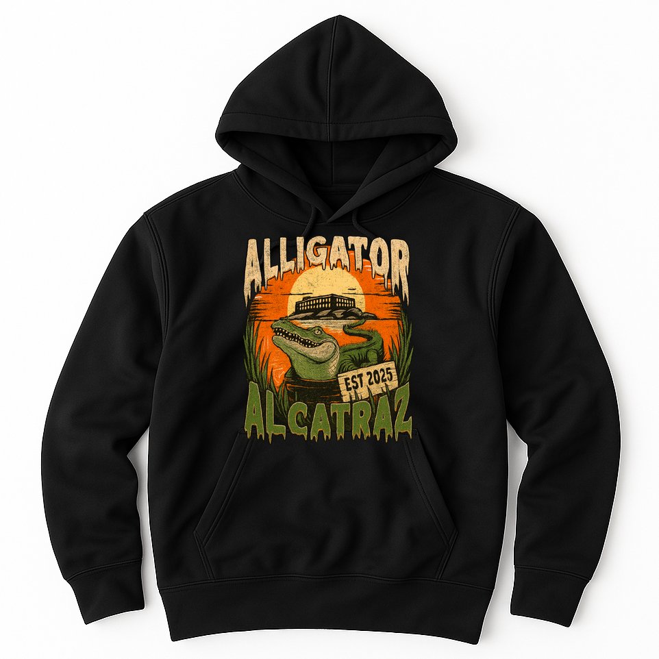 Alligator Alcatraz Vintage Gator Est 2025 Hoodie