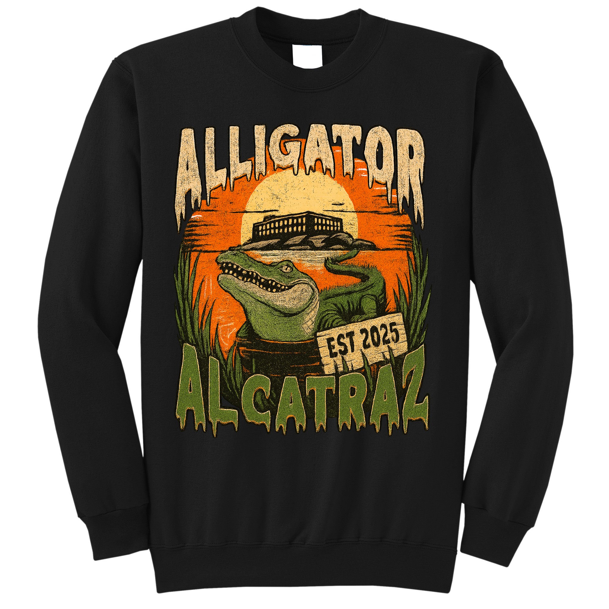 Alligator Alcatraz Vintage Gator Est 2025 Sweatshirt