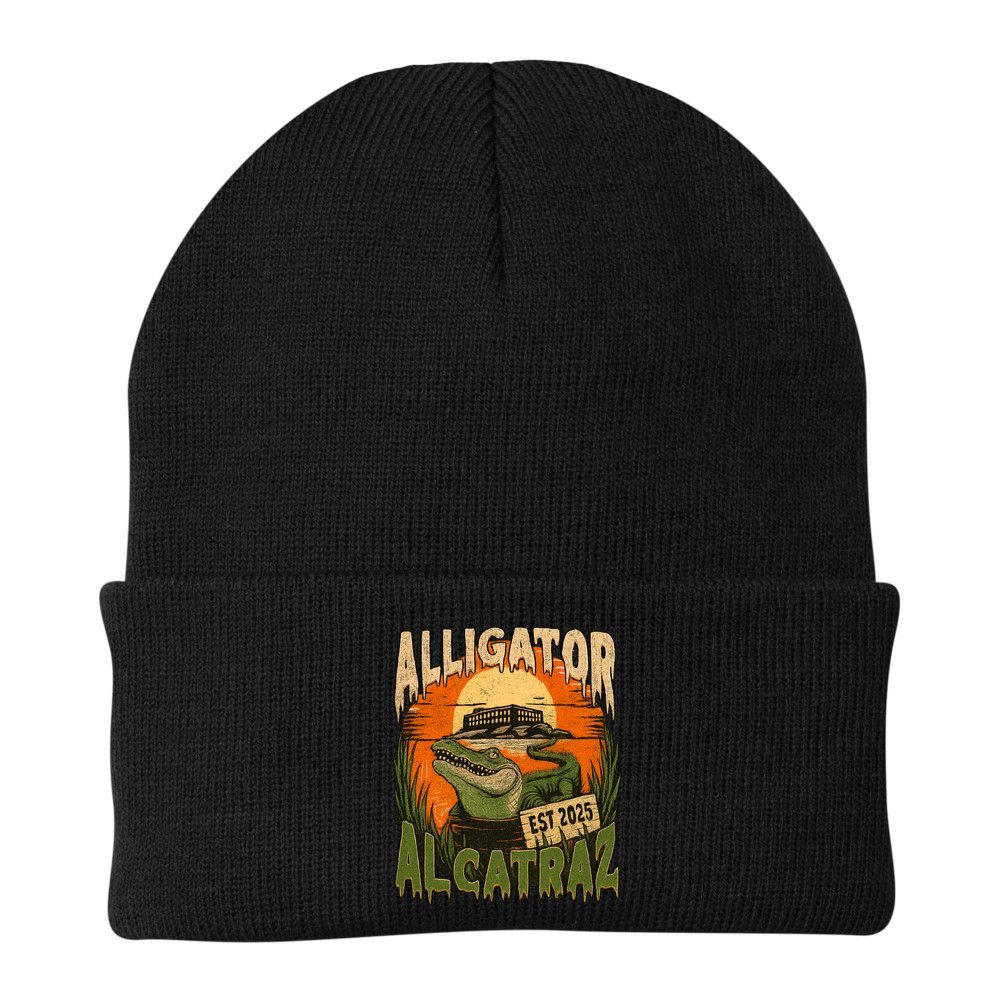 Alligator Alcatraz Vintage Gator Est 2025 Beanie