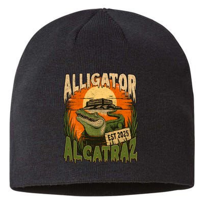 Alligator Alcatraz Vintage Gator Est 2025 Sustainable Beanie