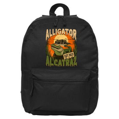 Alligator Alcatraz Vintage Gator Est 2025 16 in Basic Backpack