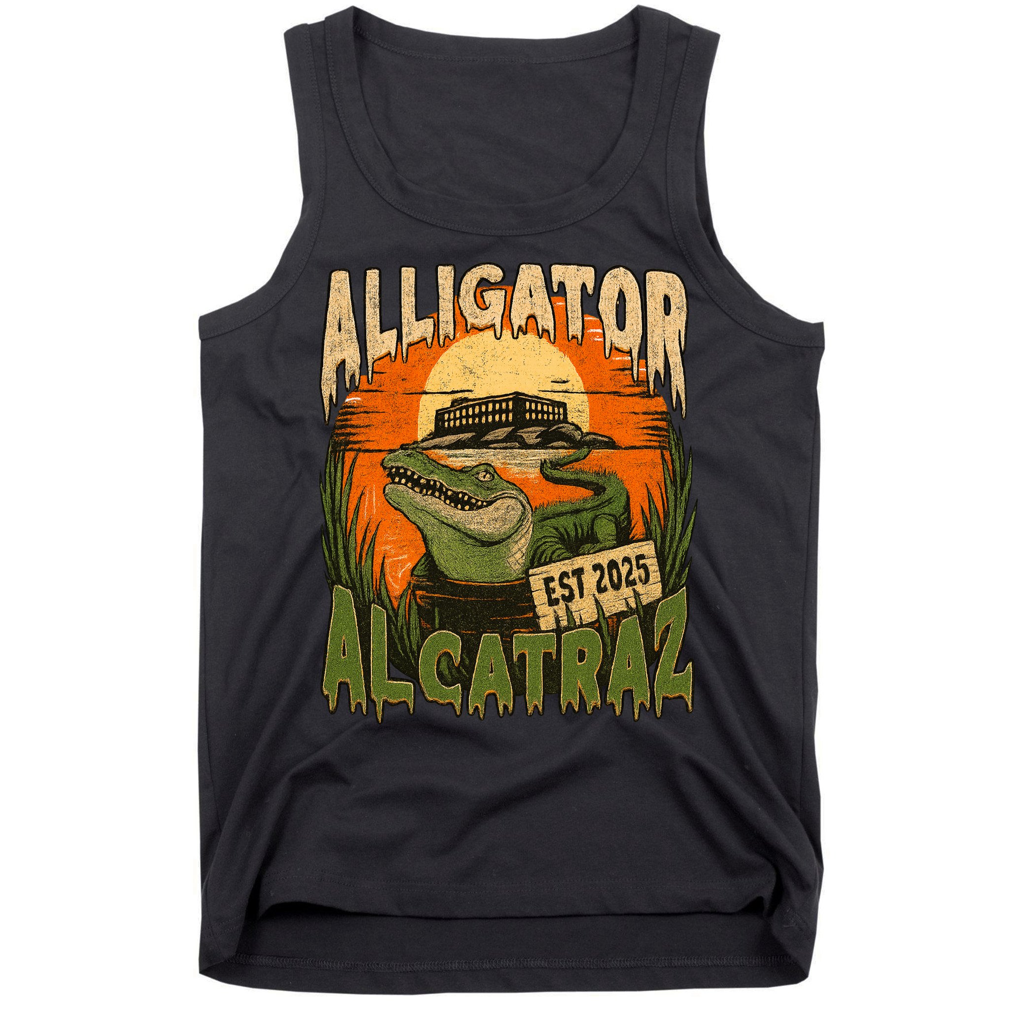 Alligator Alcatraz Vintage Gator Est 2025 Tank Top
