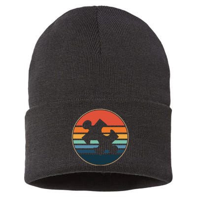 Autism Awareness Vintage Puzzle Sustainable Knit Beanie