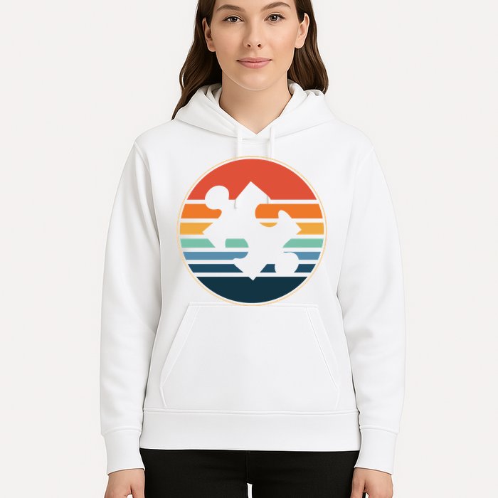 Autism Awareness Vintage Puzzle Hoodie