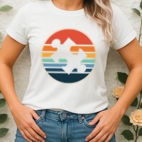Autism Awareness Vintage Puzzle Womens T-Shirt