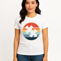 Autism Awareness Vintage Puzzle Womens T-Shirt