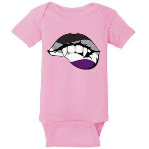 Asexual Ace Vampire Lips Fangs Costume Easy Halloween Baby Bodysuit