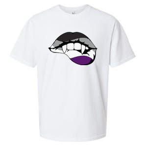 Asexual Ace Vampire Lips Fangs Costume Easy Halloween Sueded Cloud Jersey T-Shirt