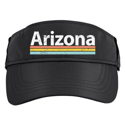 Arizona AZ Vintage Worn Design Retro Stripes Classic Adult Drive Performance Visor