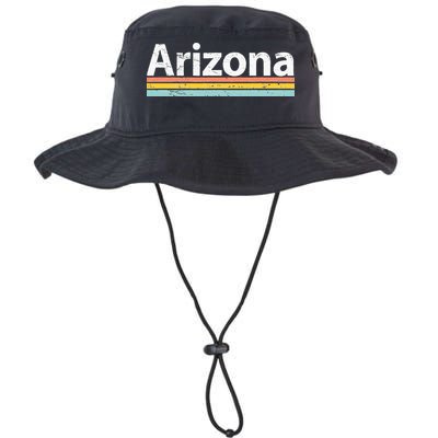 Arizona AZ Vintage Worn Design Retro Stripes Classic Bucket Hat