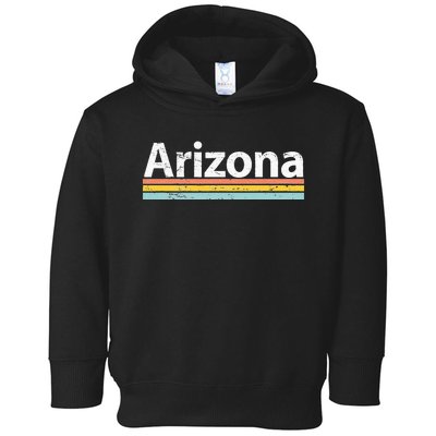 Arizona AZ Vintage Worn Design Retro Stripes Classic Toddler Hoodie