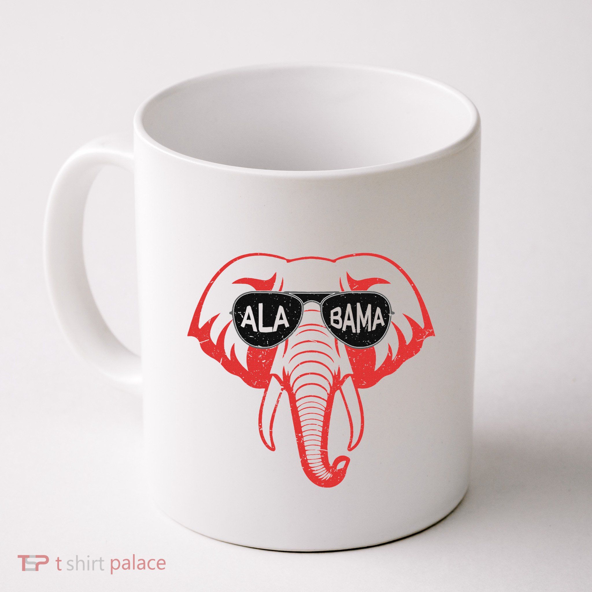 Alabama Al Vintage Red Elephant Mug