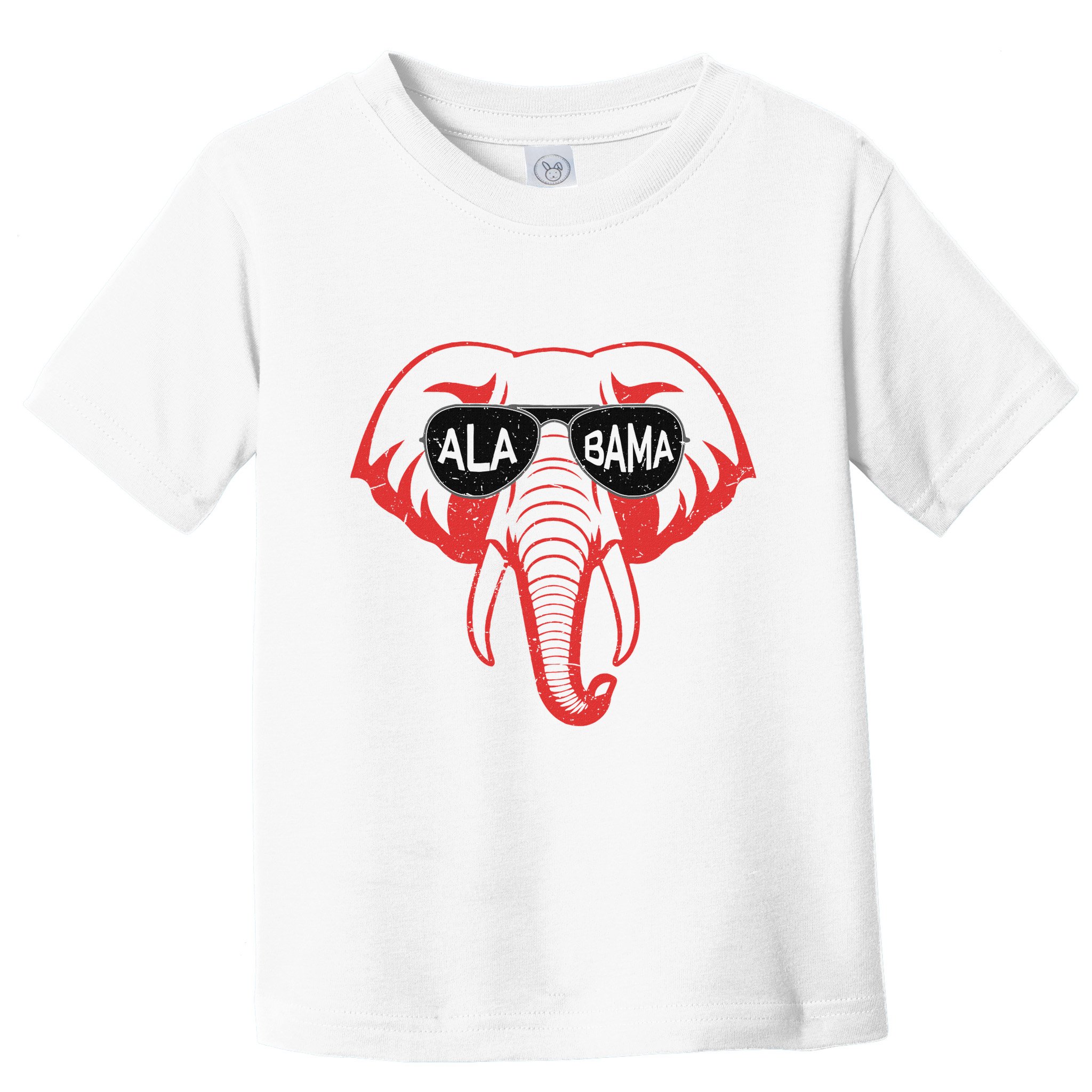 Alabama Al Vintage Red Elephant Toddler T-Shirt