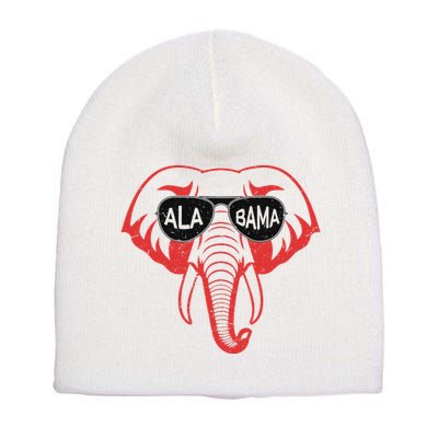 Alabama Al Vintage Red Elephant Short Acrylic Beanie