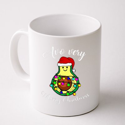 Avocado Avo Very Merry Christmas Avocado Merry Christmas Coffee Mug