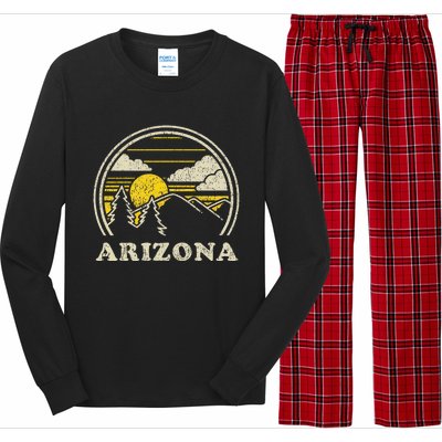 Arizona AZ Vintage Hiking Mountains Long Sleeve Pajama Set