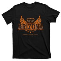 Arizona Az Vintage Motorcycle Winged Biker T-Shirt