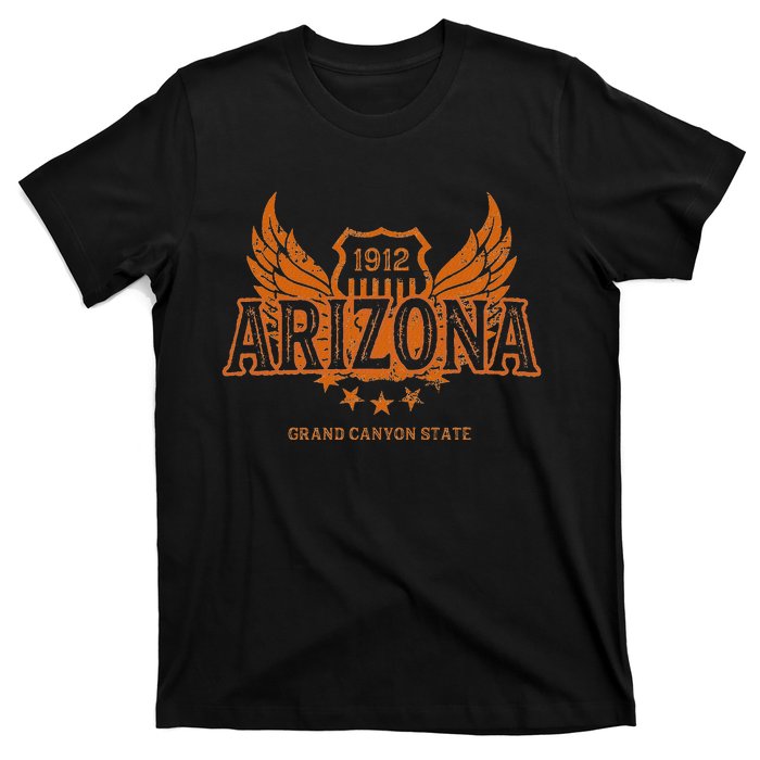 Arizona Az Vintage Motorcycle Winged Biker T-Shirt